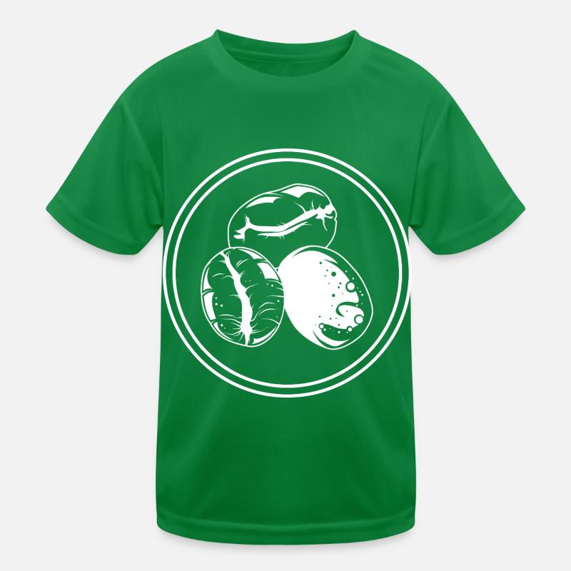 Kaffeebohne Symbol Kaffee Kinder Funktions-T-Shirt