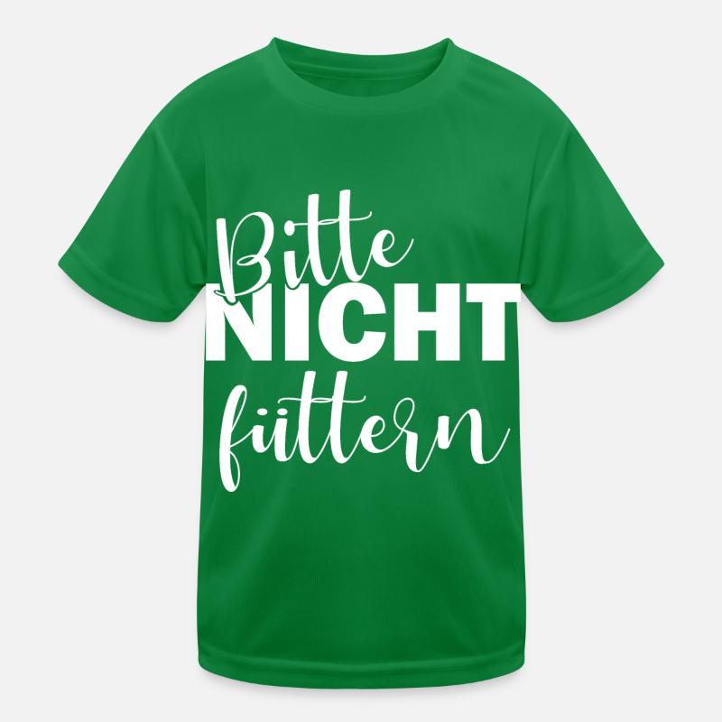 Bitte nicht füttern Kinder Funktions-T-Shirt