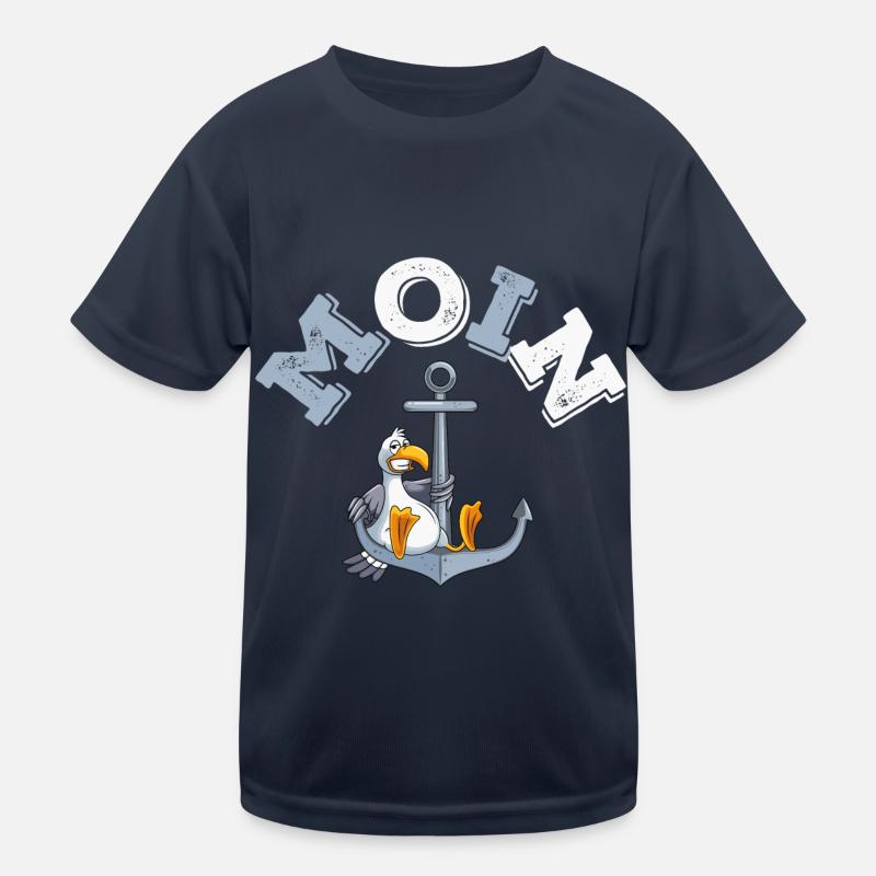 anker möwe moin comic Kinder Funktions-T-Shirt