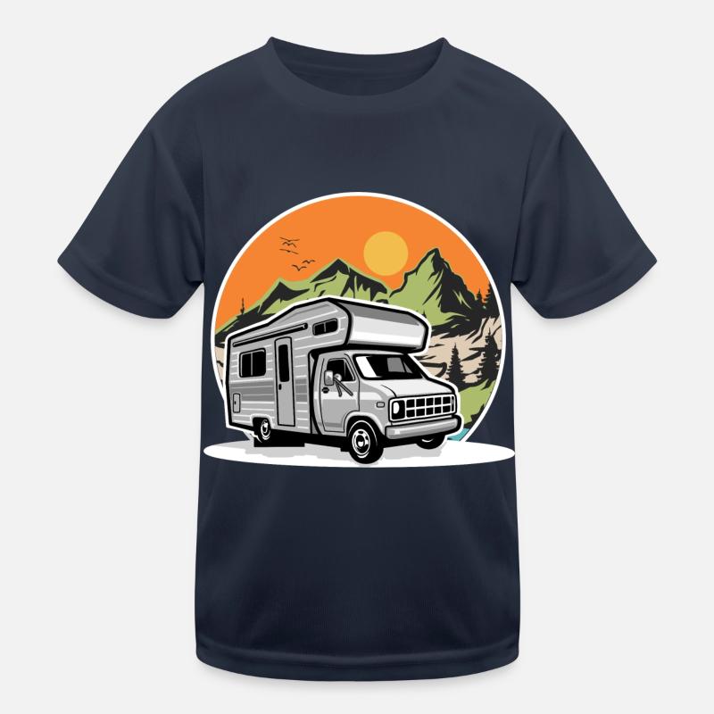 Camping Camper Campen T-shirt sport Enfant