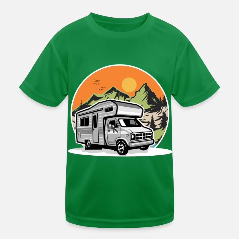 Camping Camper Campen T-shirt sport Enfant