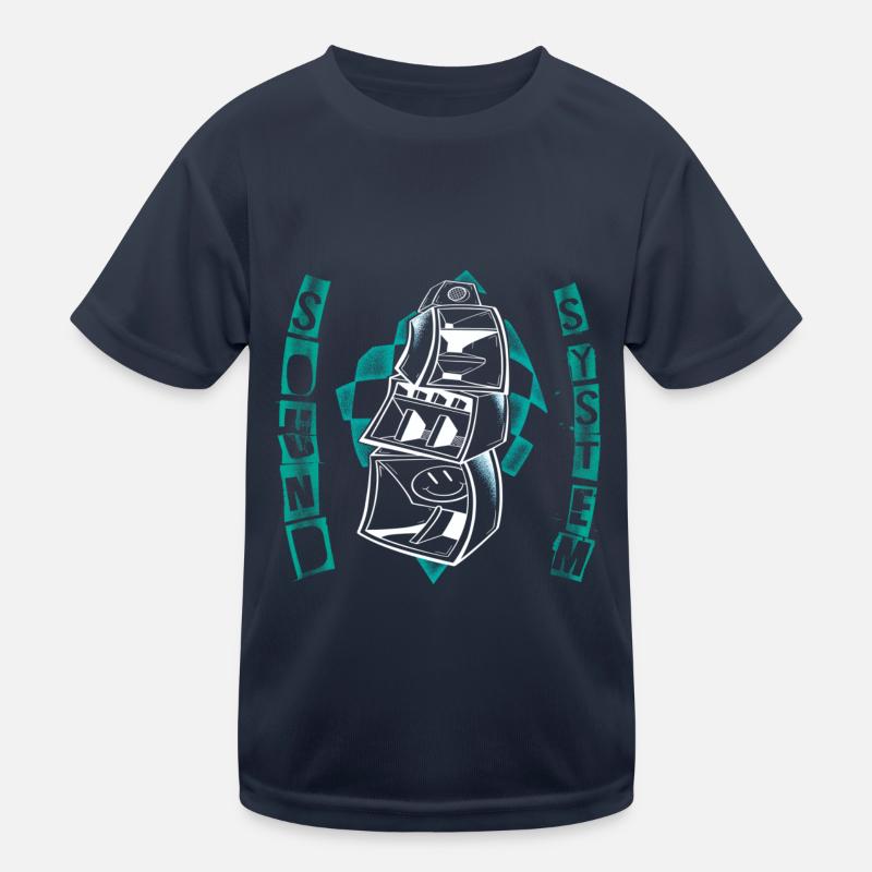 KOSTENLOSES Soundsystem Techno-Party-Kunst Kinder Funktions-T-Shirt