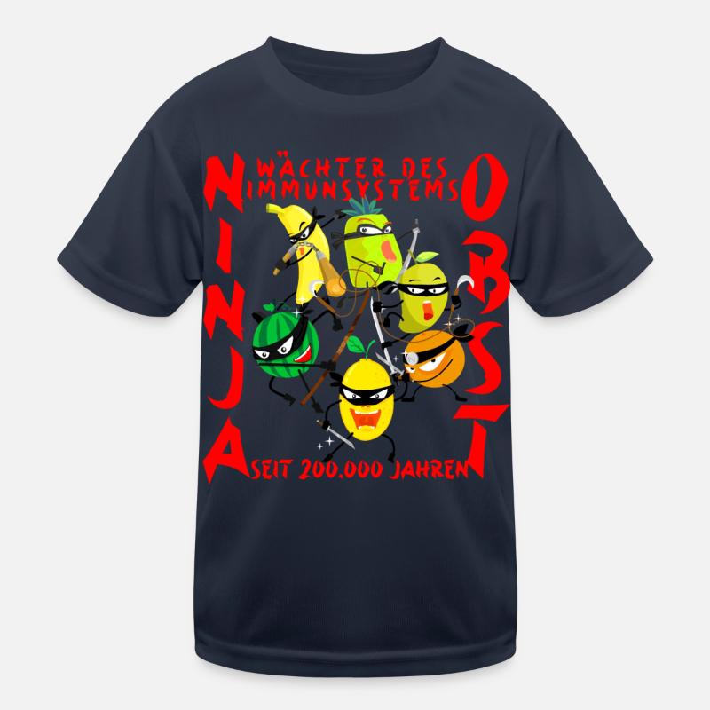 Ninja Obst Kinder Funktions-T-Shirt
