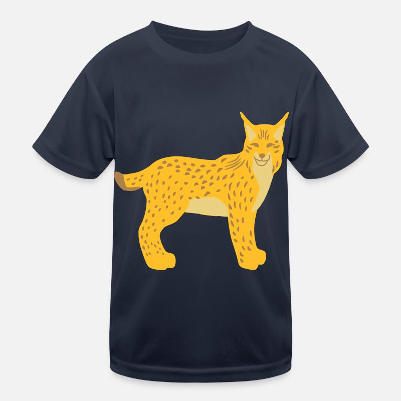 Lynx head front vector Kids Functional T-Shirt