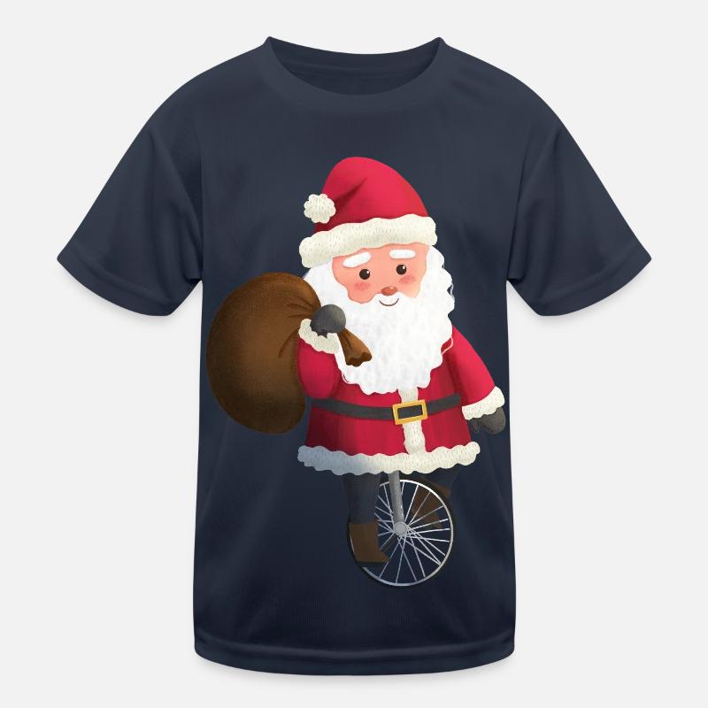 St. Nicholas on a unicycle Kids Functional T-Shirt