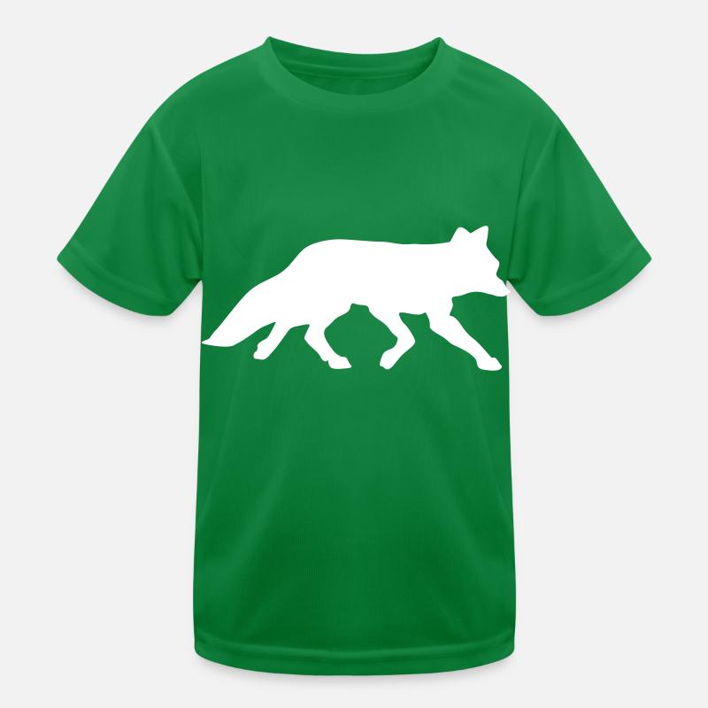 fuchs silhouette Kinder Funktions-T-Shirt