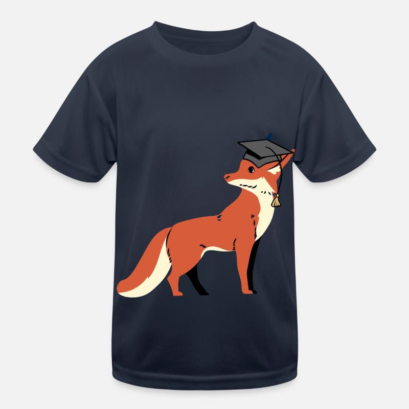 fox wisdom wise scholar learn wise Kids Functional T-Shirt
