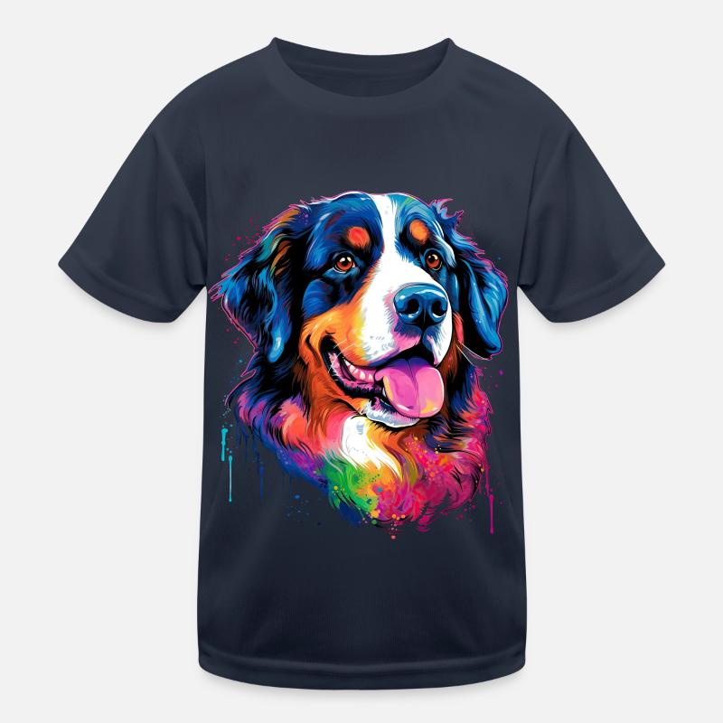 bouvier bernois coloré - chiens colorés T-shirt sport Enfant