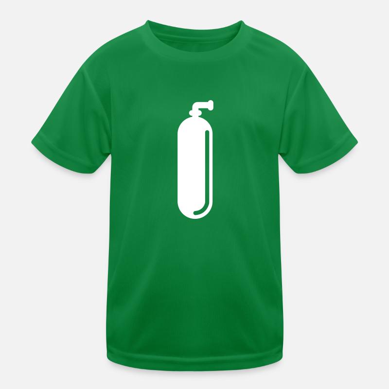 Oxygen diving symbol Kids Functional T-Shirt