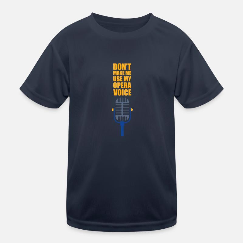 Opera Opera Singer Concert Gift Kids Functional T-Shirt