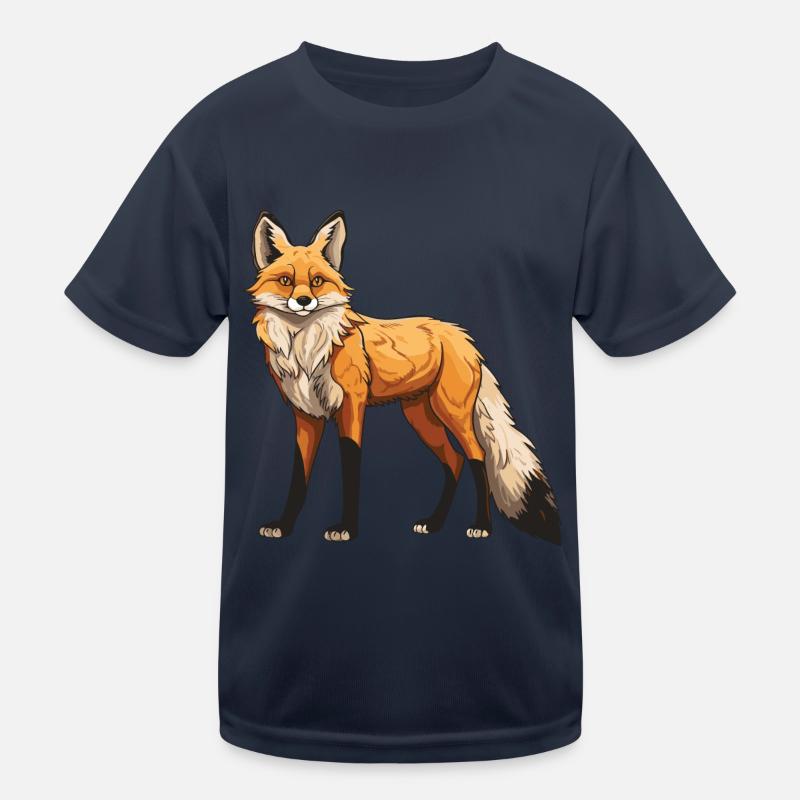 Fuchs Tier Kinder Funktions-T-Shirt