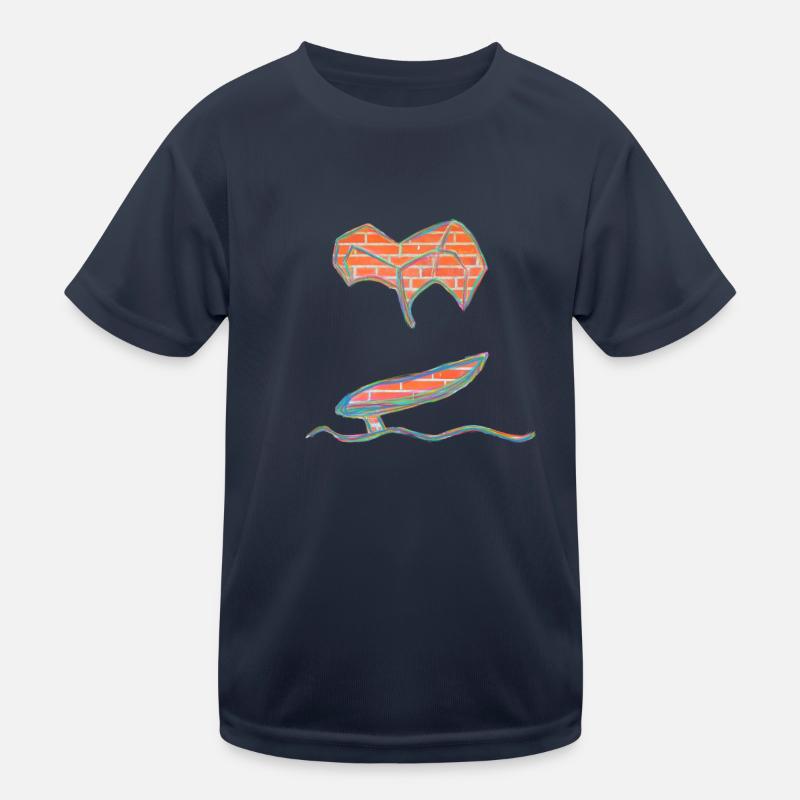 Regenbogen Wing Foil Kinder Funktions-T-Shirt