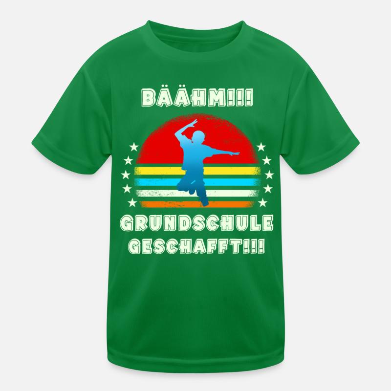 Bäähm Grundschule ist Geschafft ein dabbing Junge Kinder Funktions-T-Shirt