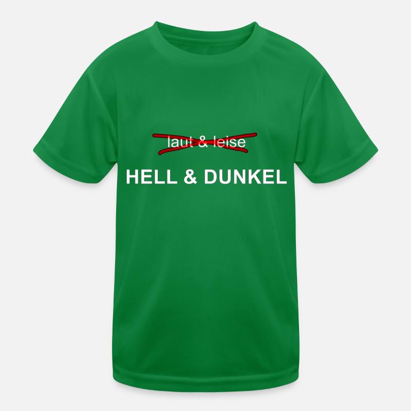 laut&leise - HELL&DUNKEL Kinder Funktions-T-Shirt
