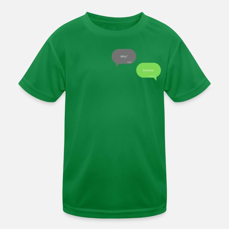 Why? Kinder Funktions-T-Shirt
