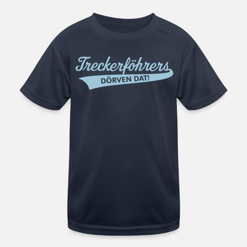 Treckerföhrers Dörven Dat! Plattdeutsch Trecker V4 Kinder Funktions-T-Shirt