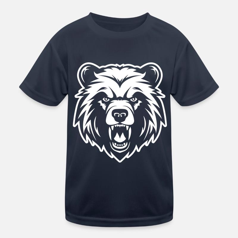 Bear Head Kids Functional T-Shirt