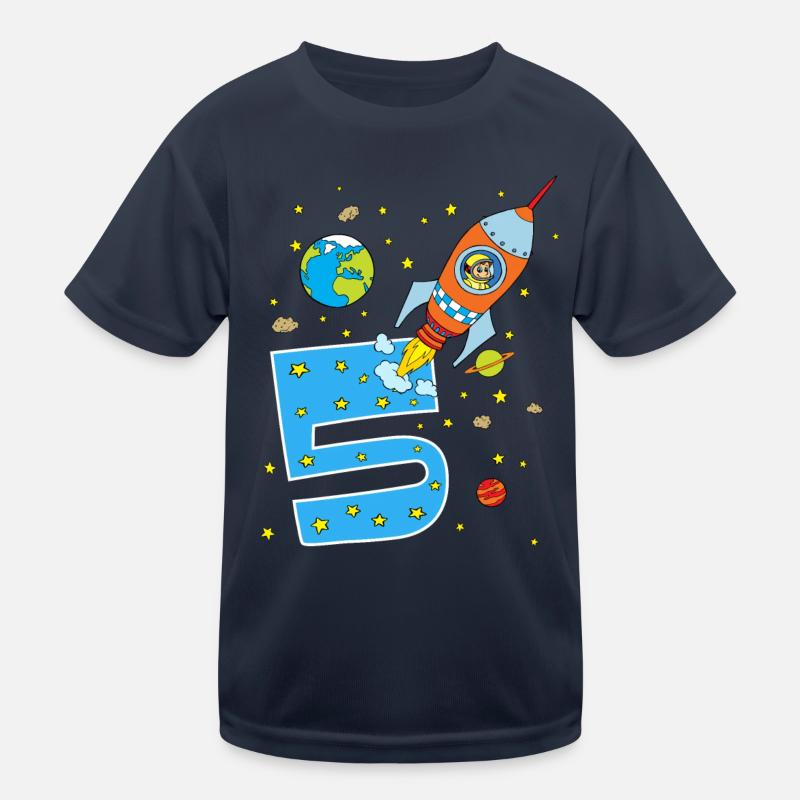 Enfants fusée 5 ans garçons 5 ans l’espace T-shirt sport Enfant