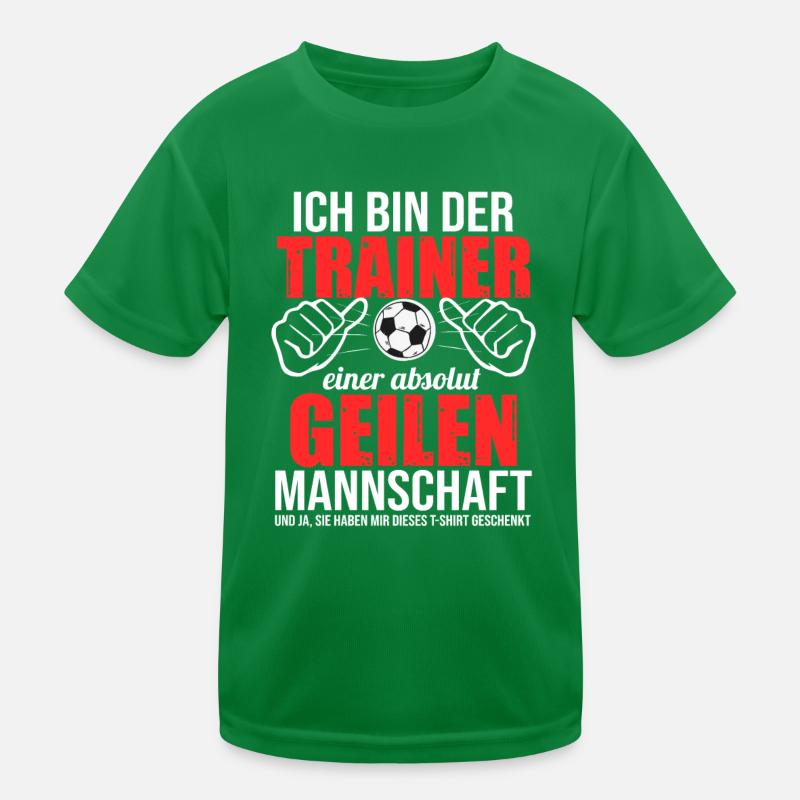 Fußballtrainer Spruch Bester Trainer Fußballcoach Kinder Funktions-T-Shirt
