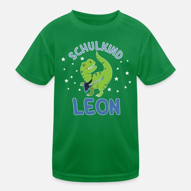 Einschulung Schulkind Leon Kinder Funktions-T-Shirt