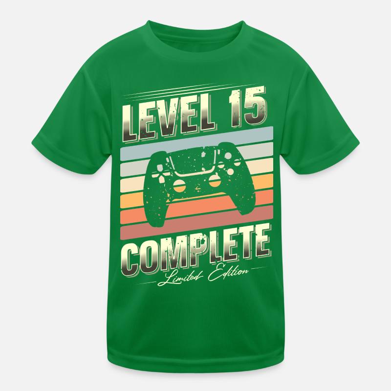 15. Geburtstag Level 15 Complete Limited Edition Kinder Funktions-T-Shirt