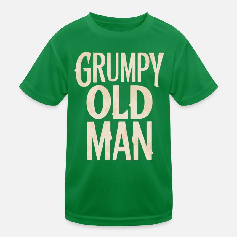 Grumpy Old Man Unmistakable Style Kids Functional T-Shirt