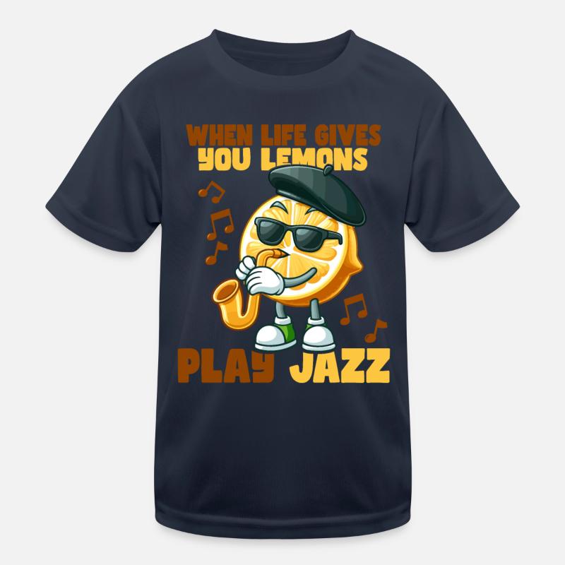 Wenn Das Leben Dir Zitronen Gibt Kinder Funktions-T-Shirt
