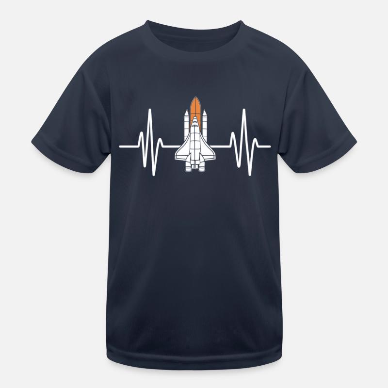 Fascination pour la navette spatiale Heartbeat T-shirt sport Enfant