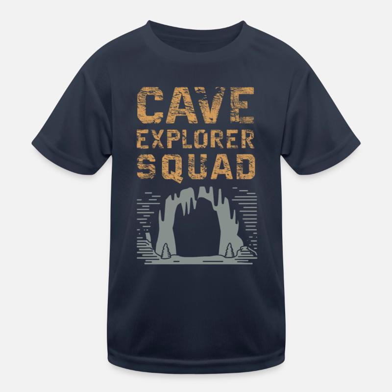 Cave Explorer Squad Adventure Kids Functional T-Shirt
