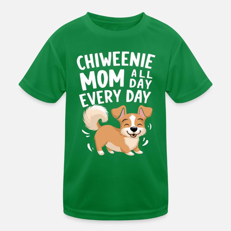 Chiweenie mom every day around the clock Kids Functional T-Shirt
