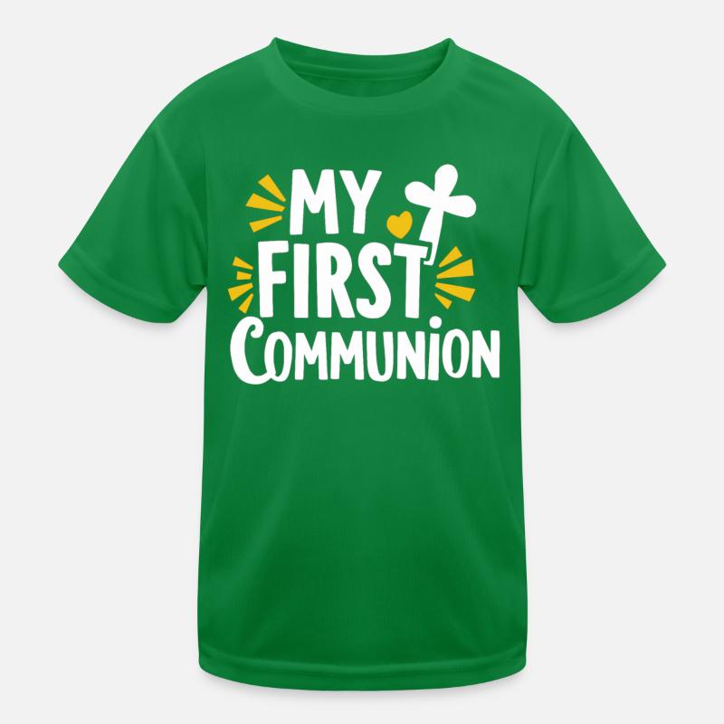 My First Communion Celebration Memory Kids Functional T-Shirt