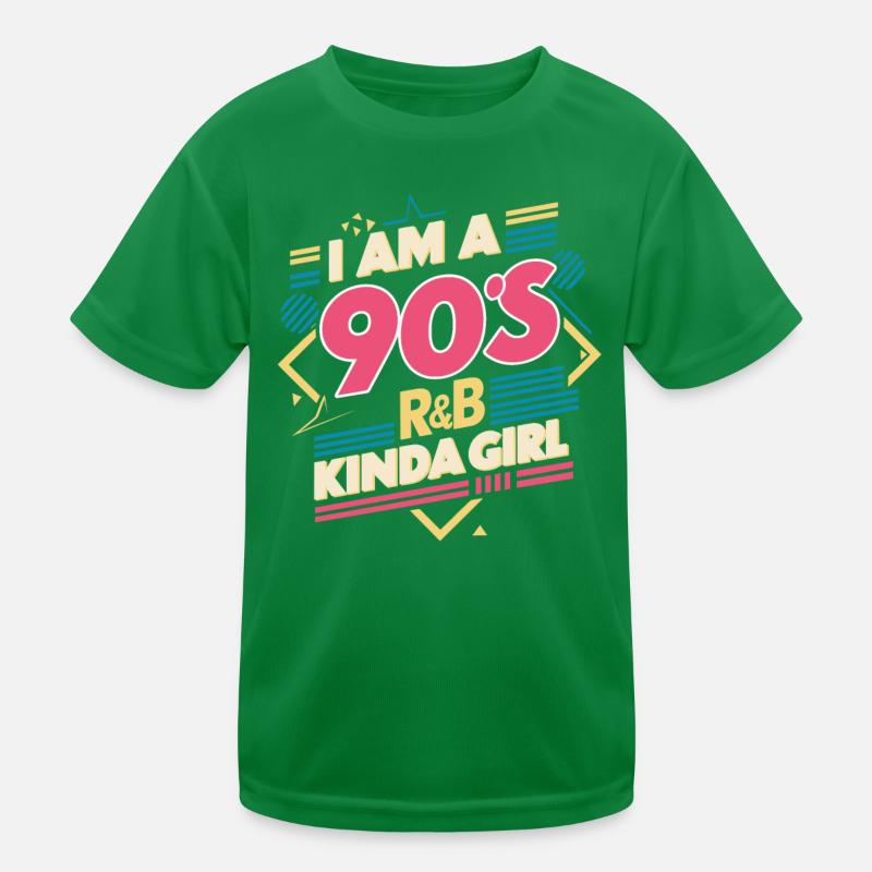 Ich Bin Ein 90er R&B Mädchen Fan Kinder Funktions-T-Shirt