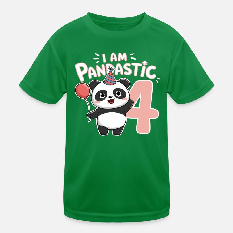 Je suis Pandastic 4e anniversaire Panda T-shirt sport Enfant