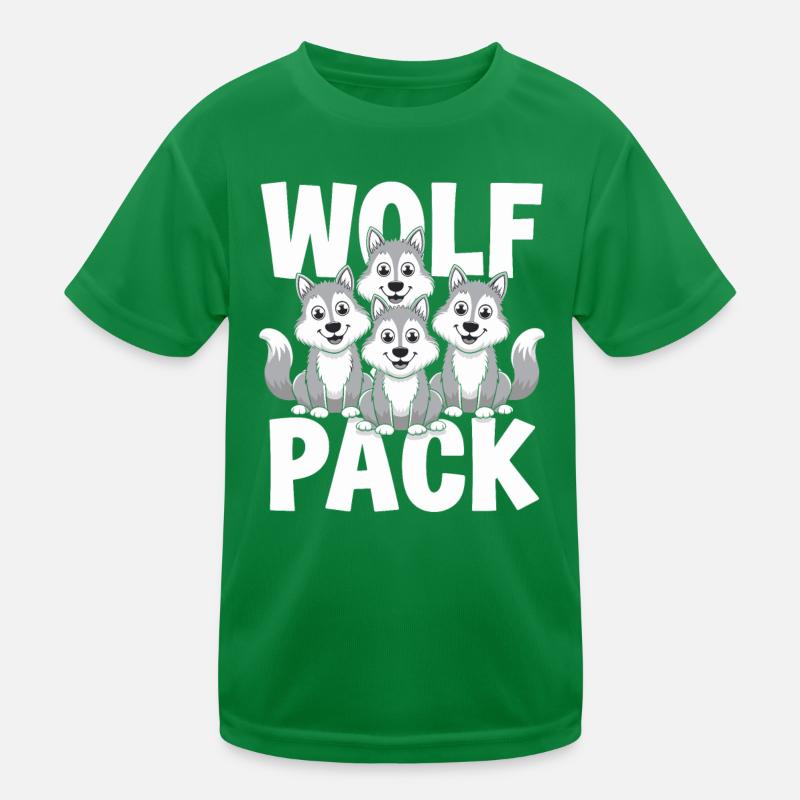 Wolf Group Design Meute de loups T-shirt sport Enfant