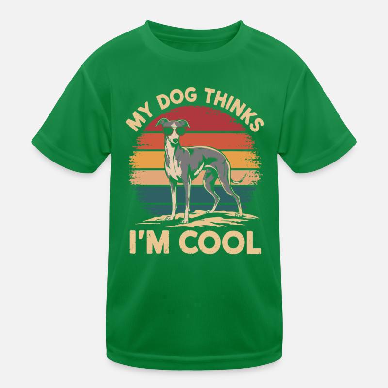 Windhund Mein Hund Denkt Das Ich Cool Bin Kinder Funktions-T-Shirt