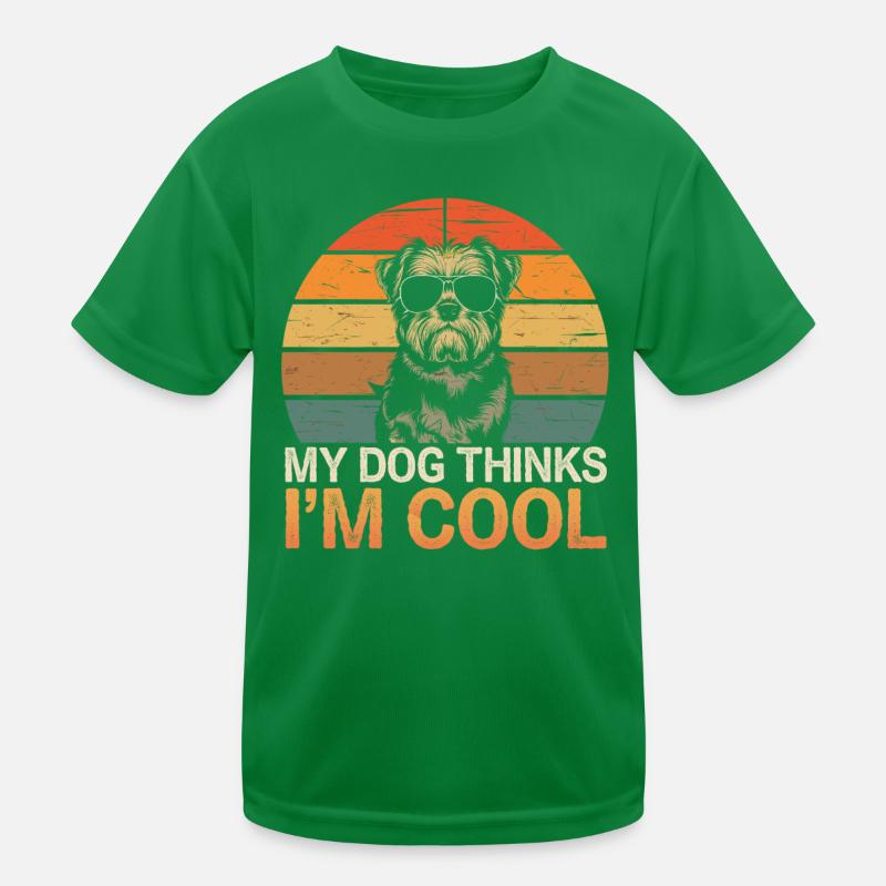 Shi Shitzu Mein Hund Denkt Das Ich Cool Bin Kinder Funktions-T-Shirt