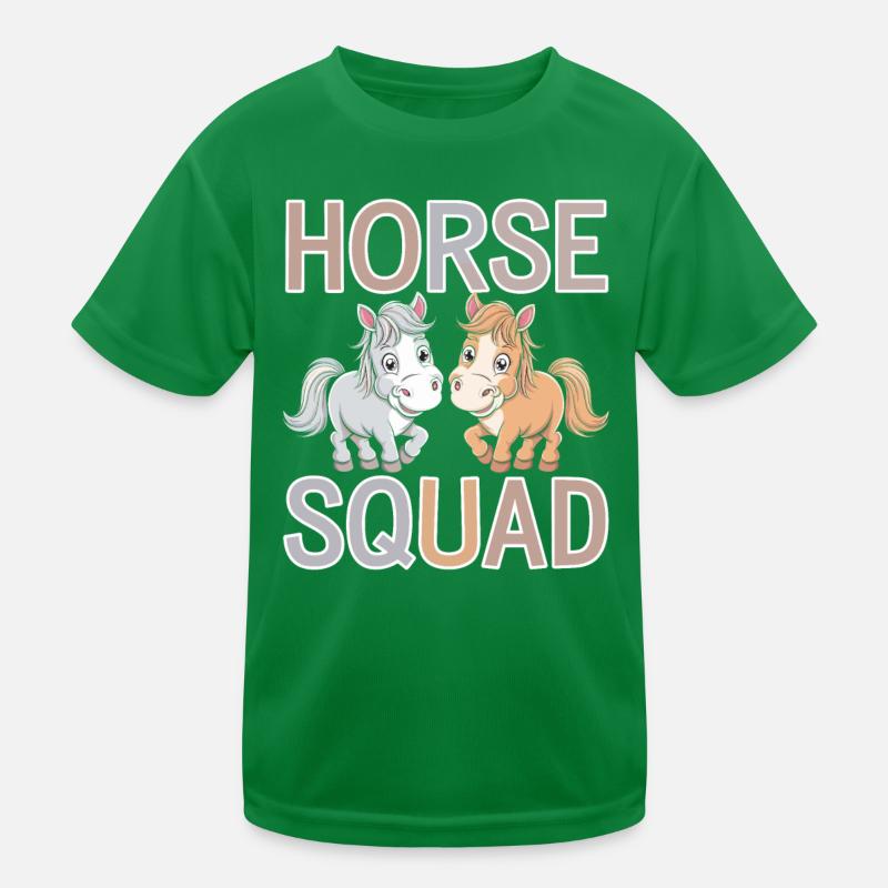 Groupes de chevaux Conception Horse Squad T-shirt sport Enfant