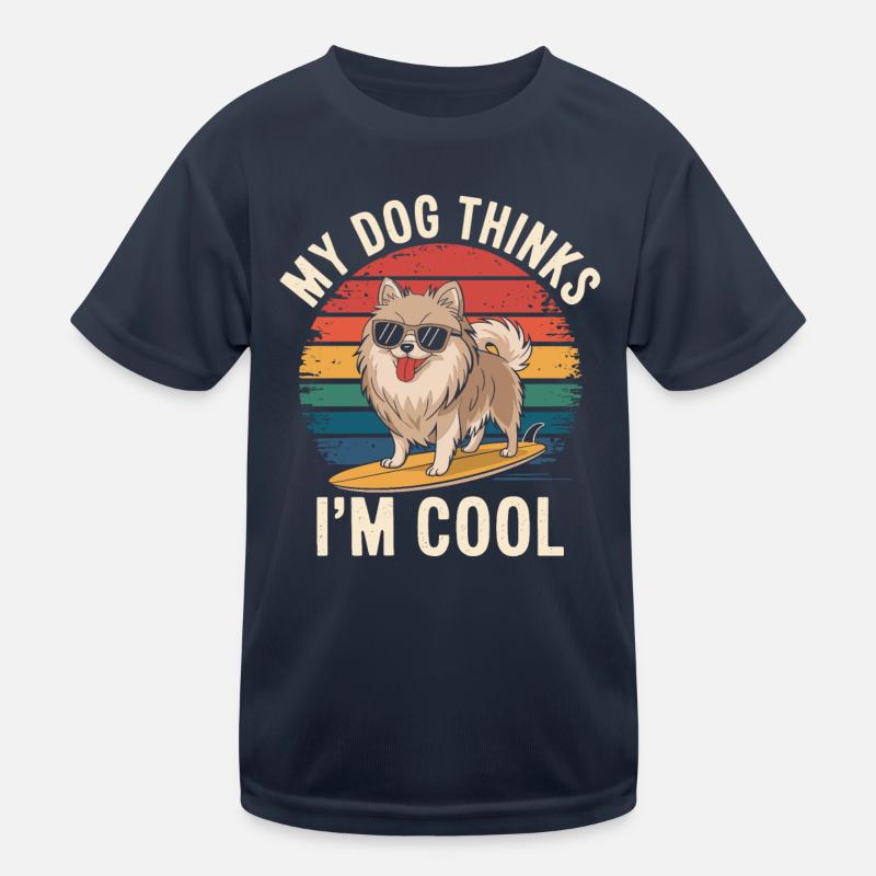Zwergspitz Pomeranian Hund Kinder Funktions-T-Shirt