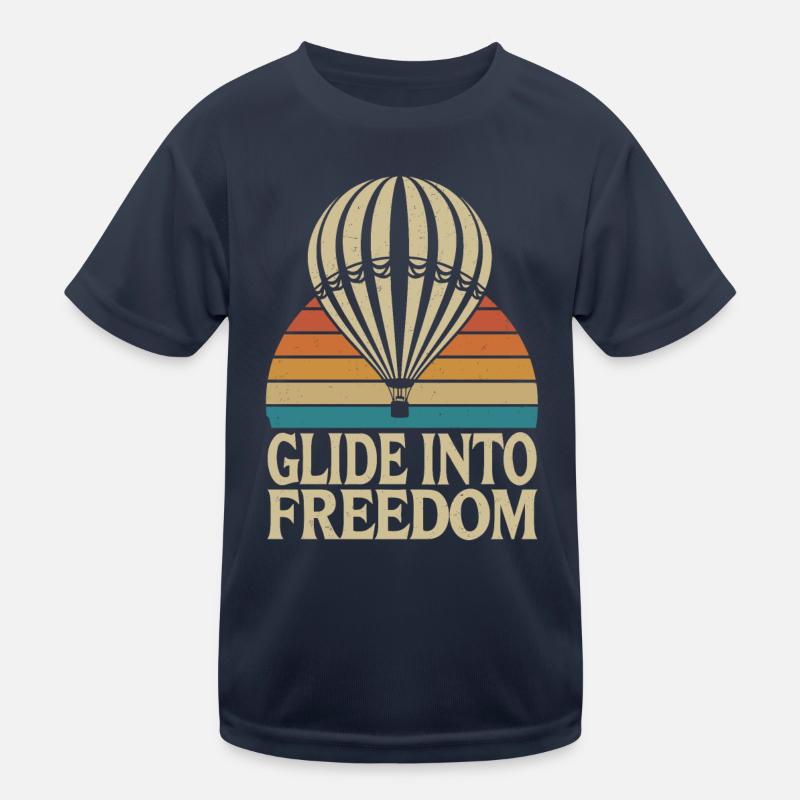 Montgolfière Message inspirant Glide In T-shirt sport Enfant