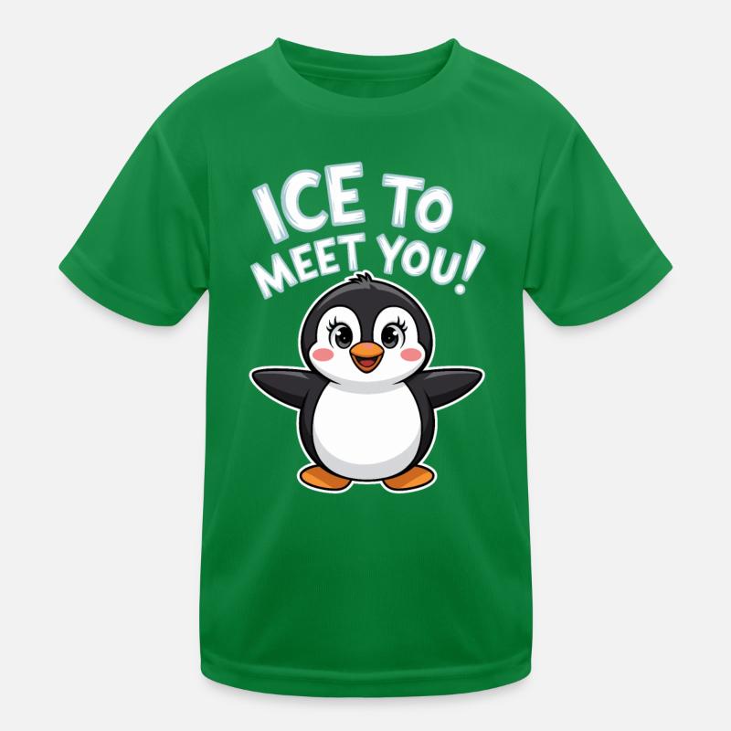 Jeu de mots pingouin mignon T-shirt sport Enfant