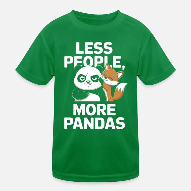 Moins de gens, plus de pandas T-shirt sport Enfant