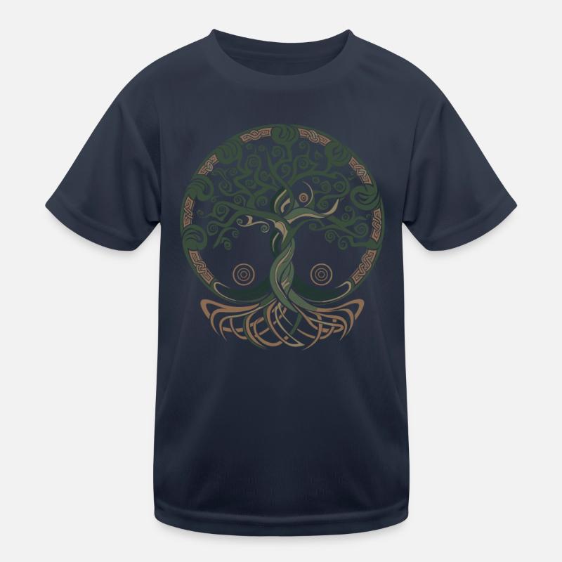 Neo Keltischer Baum des Lebens Kinder Funktions-T-Shirt