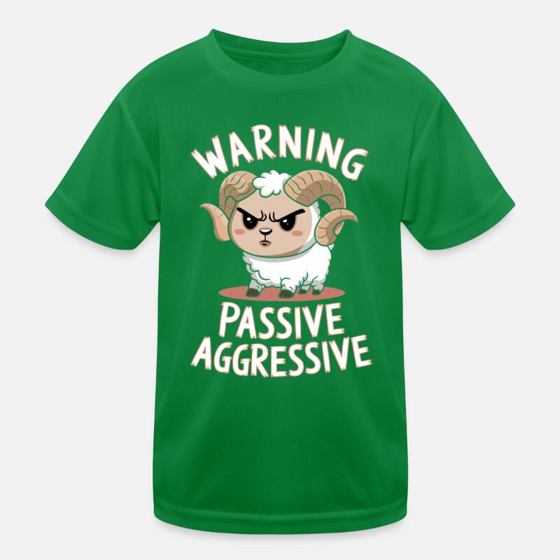 Warning Passive Aggressive Kids Functional T-Shirt