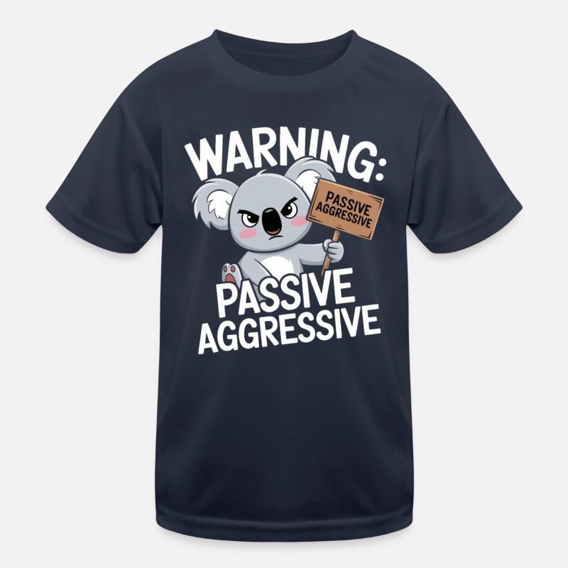 Warning: Passive Aggressive Koala Kids Functional T-Shirt