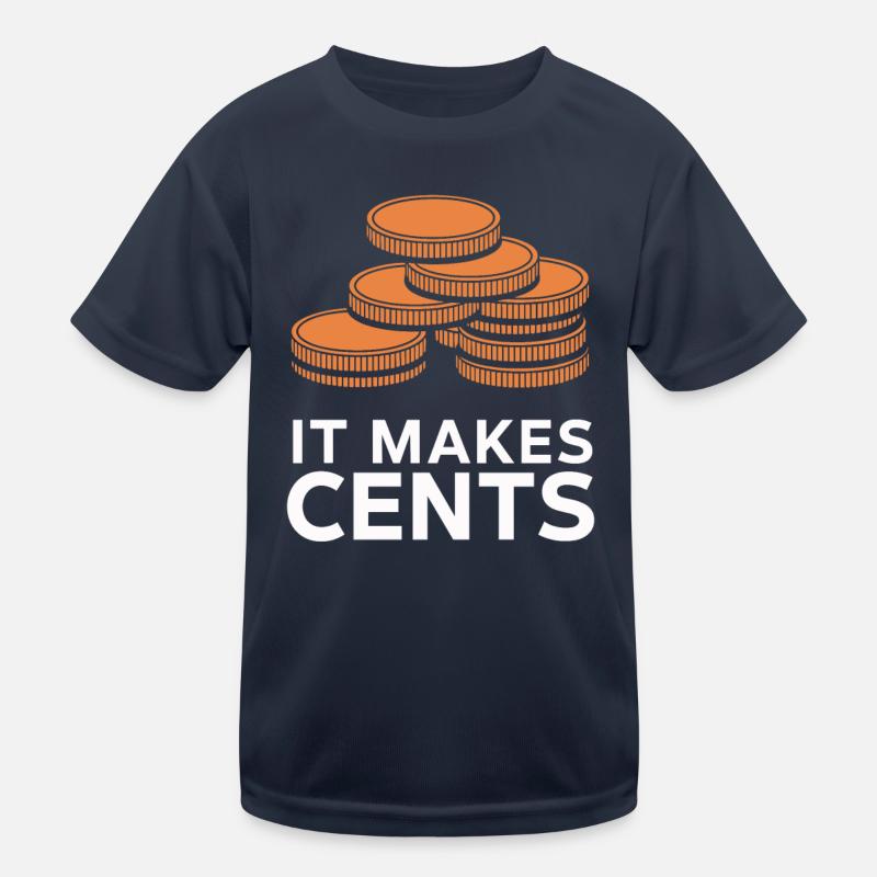 Il rend les centimes drôles de pièces graphique T-shirt sport Enfant