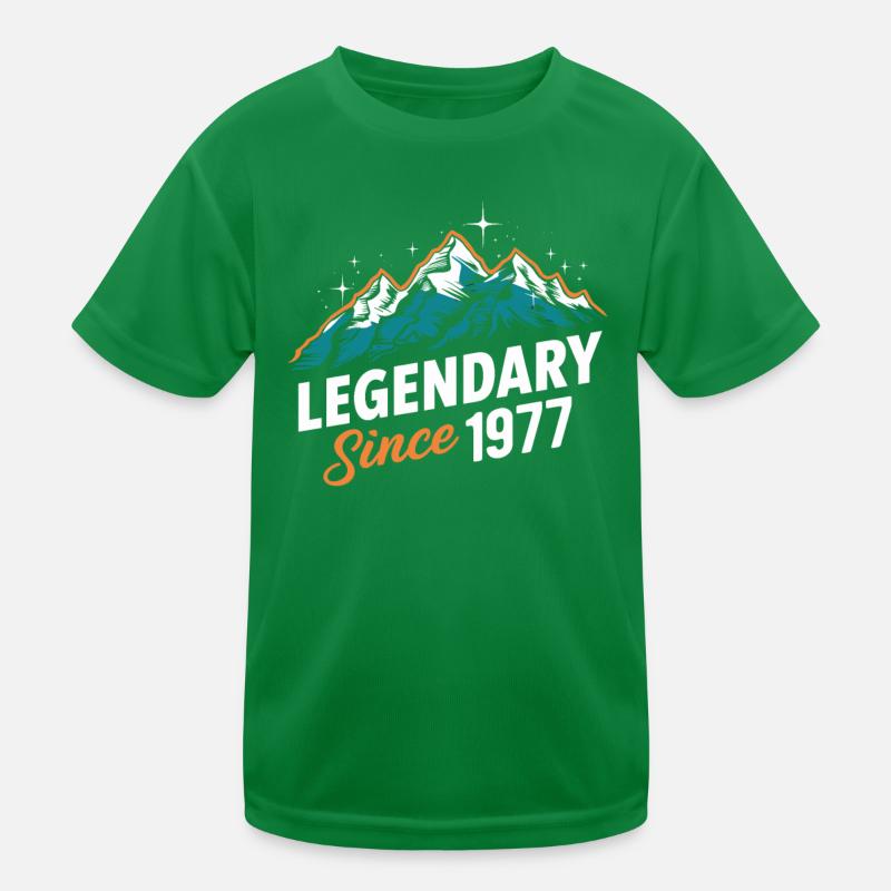 Legendär Seit 1977 Wanderer Geburtstag Bergwandern Kinder Funktions-T-Shirt