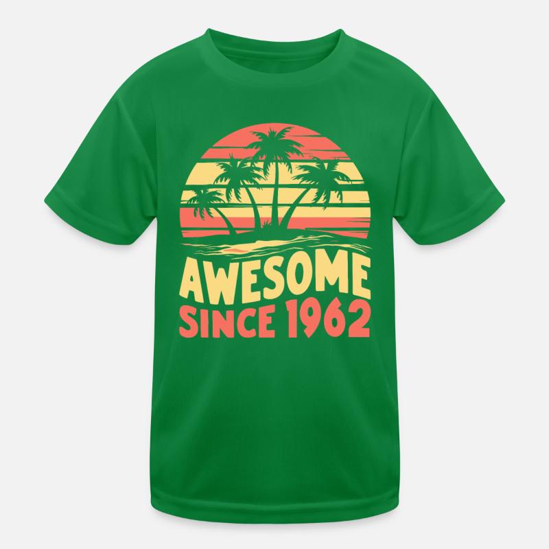 Awesome Since 1962 Birthday Kids Functional T-Shirt