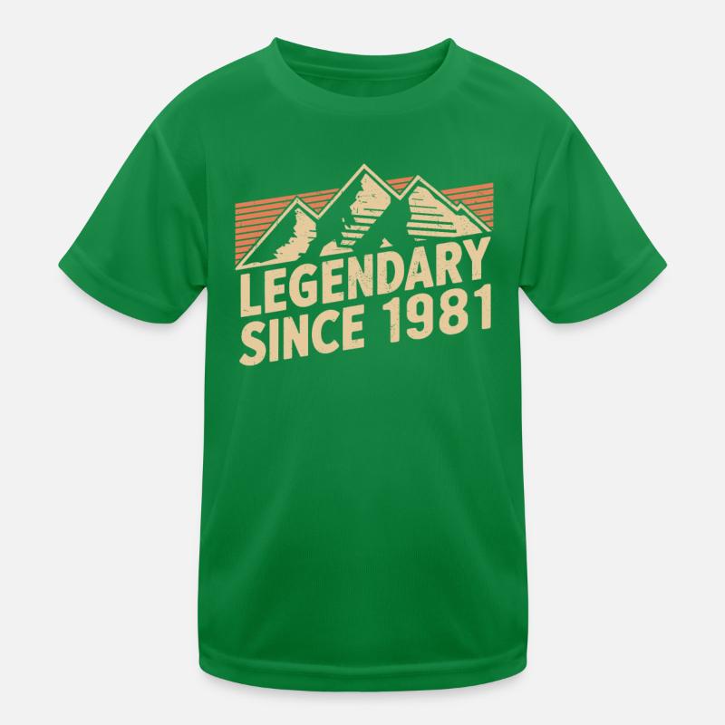 Legendary since 1981 Birthday Kids Functional T-Shirt
