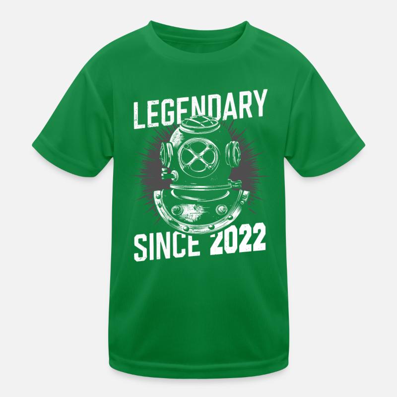 Legendär Seit 2022 - Tauchen Taucher Geburtstag Kinder Funktions-T-Shirt