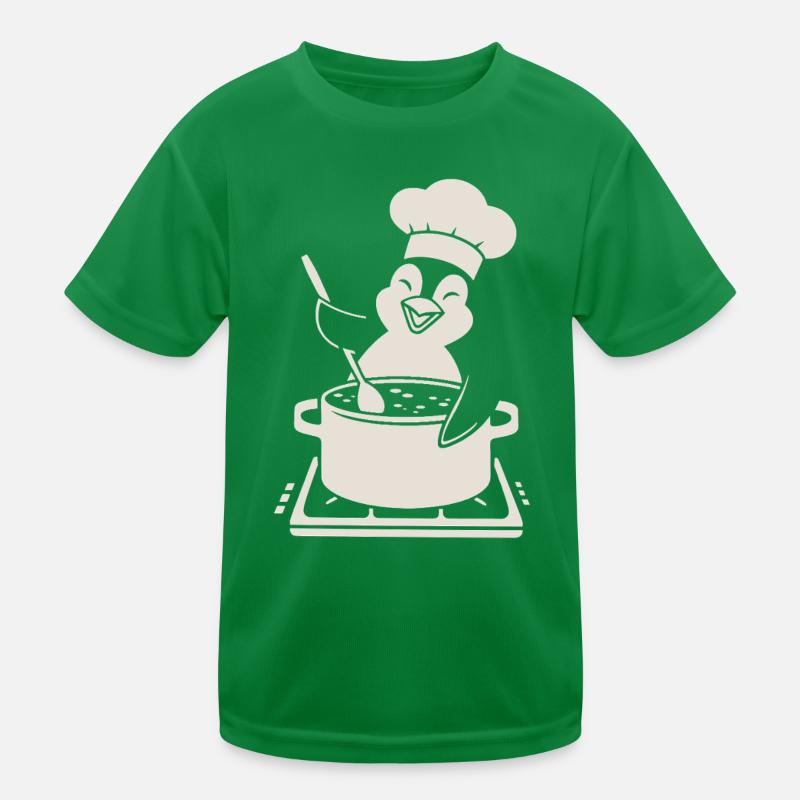 Joyeux pingouin, chef, chef aux fourneaux T-shirt sport Enfant